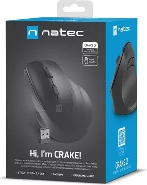 Maus wireless Natec Crake 2, 2400dpi, i zi 