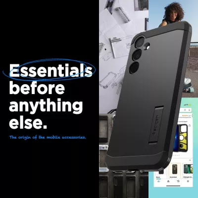 Mbështjellës Spigen Tough Armor për Samsung Galaxy A35 5G, i zi