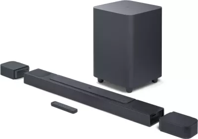 Soundbar JBL Bar 800 5.1.2 720W, Bluetooth 5.0, Wi‑Fi 6, HDMI eARC, Dolby Atmos, me subwoofer pa tela, e zezë