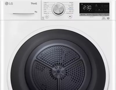 Tharëse rrobash LG RH90V5AV6N 9 kg Dual Inverter Heat Pump, e bardhë