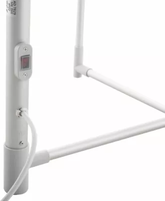 Stendë elektrike tharëse rrobash ADLER AD7829 300W, e palosshme, IP22, argjend/bardhë