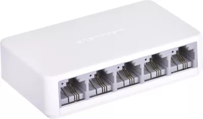 Switch Mercusys, 5 porte, 10/100 MB/s, i bardhë