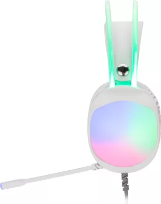 Kufje gaming Marvo HG8959 LUMI 40, me kabllo, RGB, USB + 3.5mm, driver 50mm, të bardha