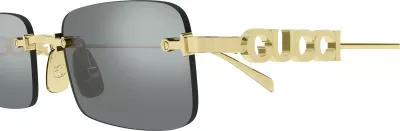 Syze dielli për meshkuj Gucci GG1808S 003, të arta [Madhësia: 52]