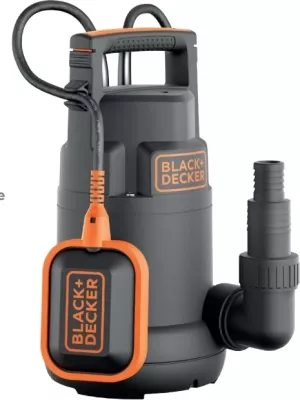 Pompë zhytëse për ujë të pastër Black&Decker BXUP250PCE 250 W 6000 l/h, zi/portokalli