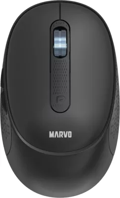 Maus Marvo WM111 wireless, Bluetooth/2.4G + USB, rechargeable, 800-3200 DPI, e zezë