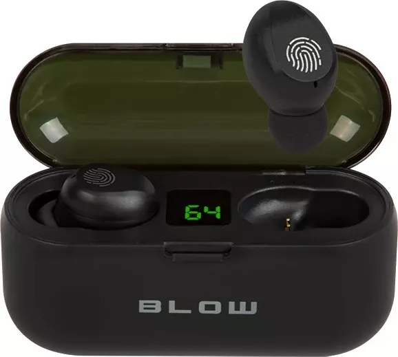 Dëgjuese BLOW Earbuds BTE200, 2000mAh, të zeza