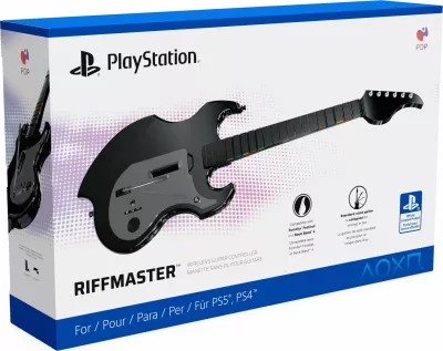 Kitarë wireless PDP RIFFMASTER për PS5/PS4, e zezë