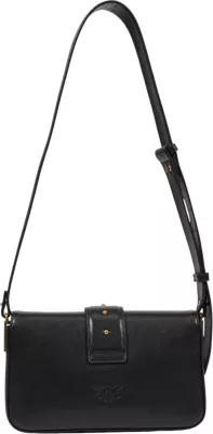 Çantë shpatulle Pinko Love One Mini Slouchy FL 104340 A0QO, e zezë