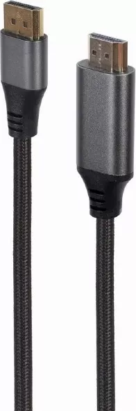 Kabllo HDMI- DisplayPort Gembird, type-A, 4K, 1.8 m, e zezë 
