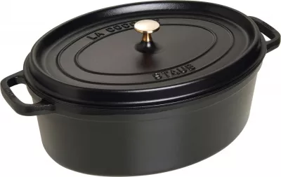 Enë gatimi Zwilling Staub Ovale, 4.2 L, e zezë