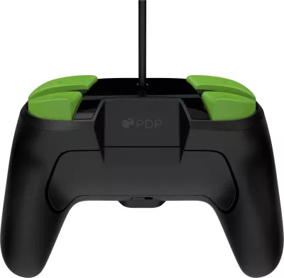 Kontroller me kabllo PDP REMATCH Bowser Glow in the Dark për Nintendo Switch, e zezë/jeshile