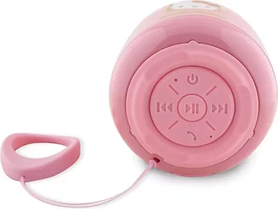 Altoparlant Bluetooth Hello Kitty Electroplate Gradient, 3W, 800mAh, Rozë