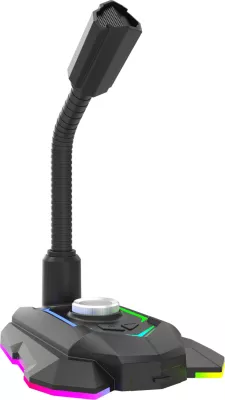 Mikrofon Marvo MIC-05 USB RGB omnidireksional, i zi