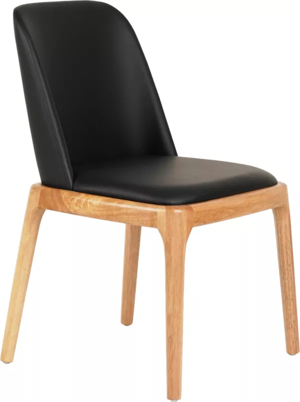 Karrige për ngrënie FURLAN FH9944.01 dru gome, PU e zezë, 54,5x58x86 cm