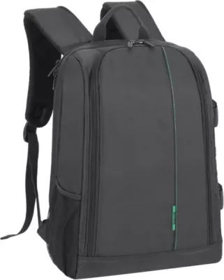 çantë shpine për kamera RIVACASE SLR 7490 PS, për DSLR + 3-4 lente, ndarje laptopi 15.6\", e zezë