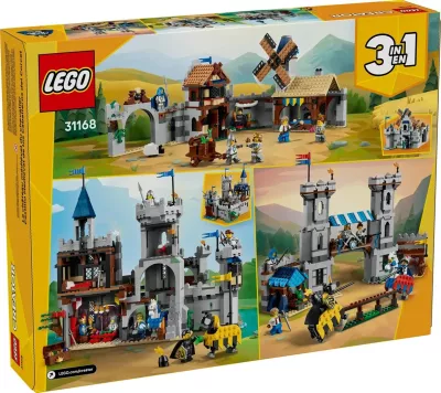 Set LEGO Creator 3 në 1, 31168, Kështjellë mesjetare me kalorës dhe kuaj