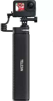 Selfie stick me powerbank Telesin TE-CSS-001, 10,000mAh, 18W, i zi