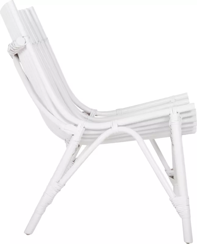 Karrige për jashtë CELLION FH9812.03, shkopinj rattan, ngjyrë e bardhë, 76x72x83H cm