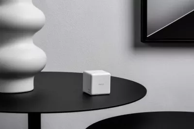 kontroller i zgjuar kub, AQARA Cube T1 Pro, CTP-R01, Zigbee 3.0, 6 gjeste, bateri deri 2 vjet, i bardhë