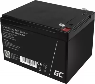 Bateri UPS Green Cell AGM48, 12 V, 10 Ah, e zezë