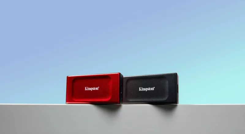 Disk i jashtëm SSD Kingston 2TB XS1000, USB 3.2 Gen 2, Kuq