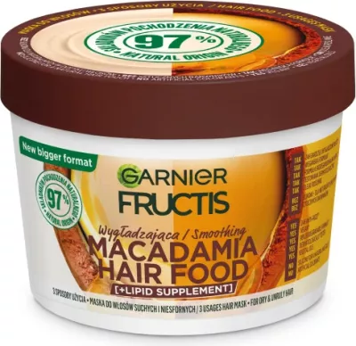 Maskë për flokë për femra Garnier Fructis Macadamia Hair Food 400ml