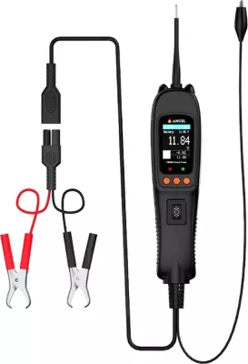 Tester qarku Ancel PB500, me ekran TFT, për automjete, 12-24V, i zi