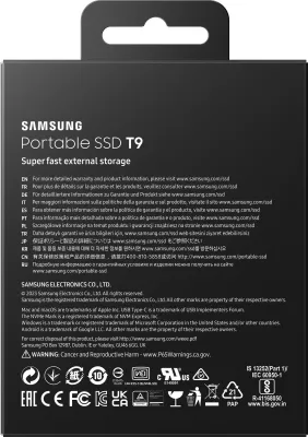 SSD Samsung MU-PG1T0B, 1 TB, USB Type-C, 2000 MB/s, e zezë