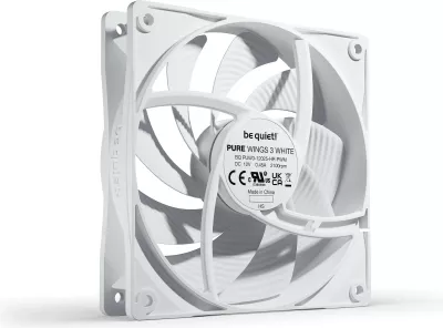 Ventilator kase Be Quiet! Pure Wings 3 PWM 120mm, i bardhë