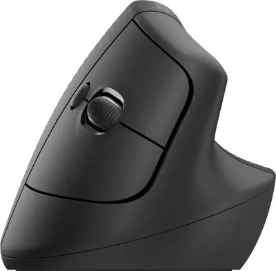 Maus vertikal ergonomik Logitech Lift, për biznes, wireless, Graphite