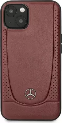 Mbështjellës Mercedes Leather Urban për iPhone 14 Plus 6.7", lëkurë natyrale, Kuq