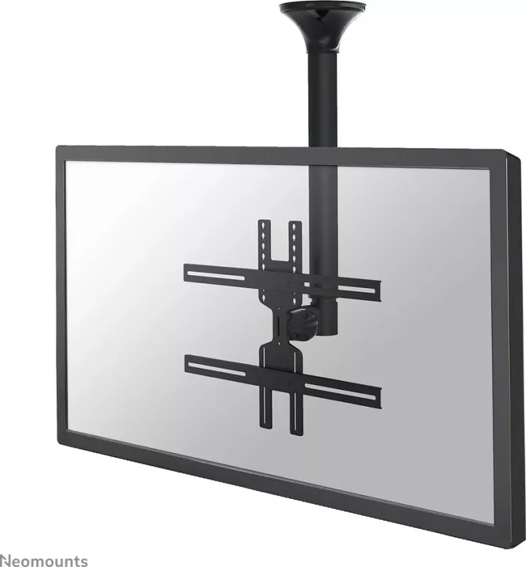 Mbajtës tavani për TV/monitor Newstar FPMA-C400BLACK, 32-60 inç, rregullim lartësie, ngjyrë e zezë