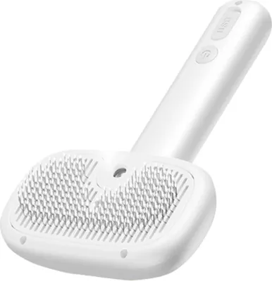 Furçë krehjeje me avull për kafshë shtëpiake, Rojeco RZSTX-02, pa kabllo, depozitë 30 ml, IPX7, bateri 500 mAh, e bardhë