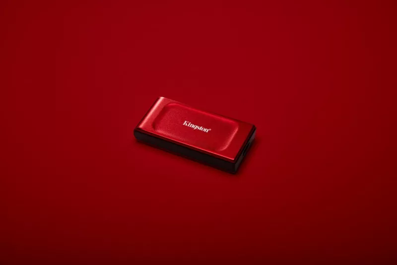 Disk i jashtëm SSD Kingston XS1000, 1TB, USB 3.2 Gen 2, Kuq