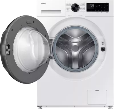 Makinë larëse Samsung WW10FG5U34AELE, AI Ecobubble, SmartThings, Super Speed 39 min, klasa A, e bardhë/zezë