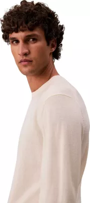 Xhemper për meshkuj Calvin Klein LS Merino Crew LV04LB305G, krem [Madhësia: XL]
