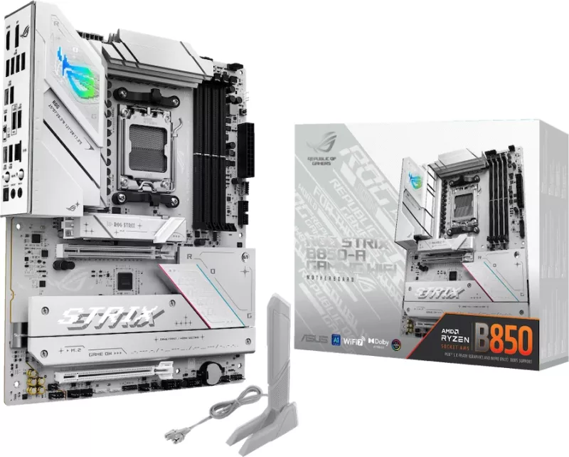 Pllakë amë ASUS ROG STRIX B850-A Gaming WiFi, ATX, AM5, DDR5, e bardhë