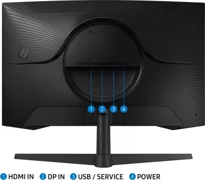 Monitor Samsung Odyssey G5 LS27CG552EUXEN, 27", Quad HD, 165 Hz, LED, i zi