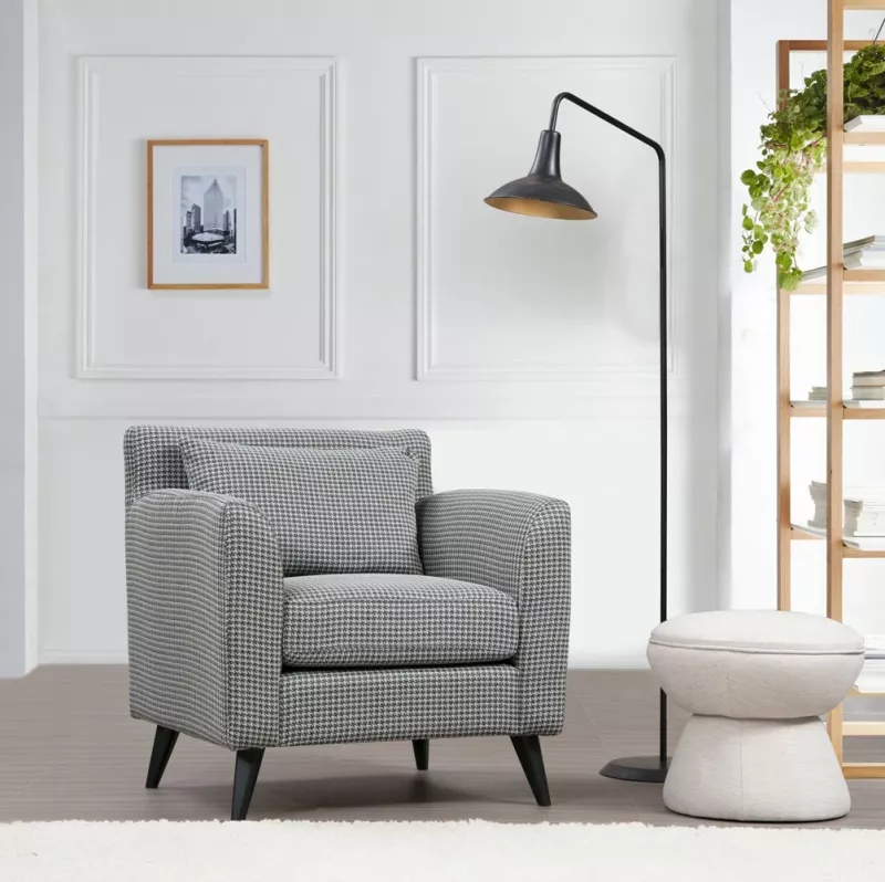 Karrige Wing Atelier del Sofa, kolltuk nordik, me motive
