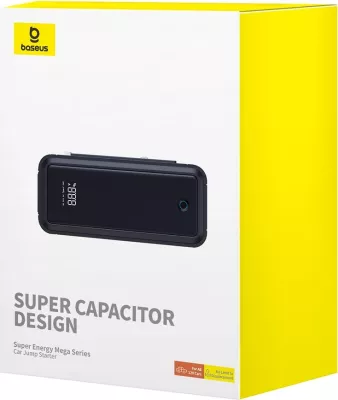 Jump starter Baseus Super Energy Mega Series BS-CH007, 3000A, 12V, me superkondensator, Gri