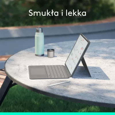 Tastierë me mbështjellës Logitech Combo Touch 920-012618 për iPad Air 13-inch (M2/M3, 2024/2025), Gri