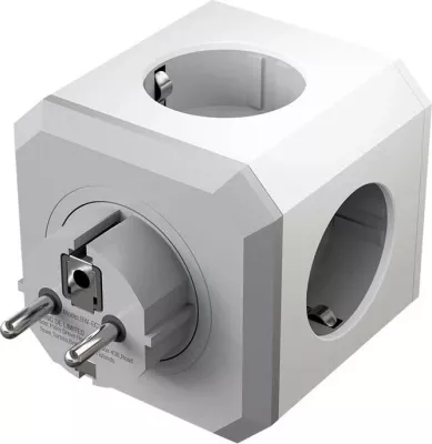 Kasë BlitzWolf BW-EC2 8-në-1, 4xAC, 2xUSB-A, 2xUSB-C, e bardhë