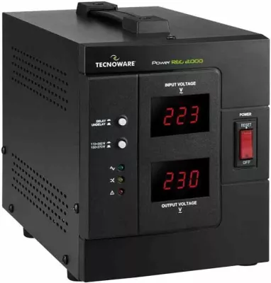 Stabilizator tensioni Tecnoware Power REG 2000, 2000VA/1600W, 220V, i zi