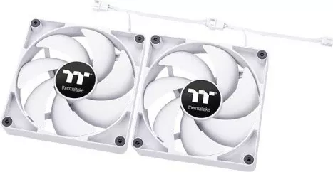 Ventilator kase Thermaltake CT120 120mm, 2 copë, i bardhë