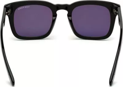 Syze dielli për meshkuj Tom Ford DAX FT0751-N 01A, të zeza [Ngjyra: 50]
