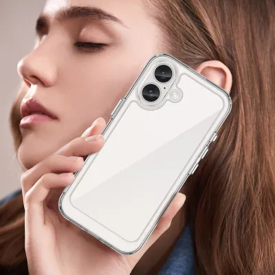 Mbështjellës Hurtel Outer Space Case për iPhone 16 Plus, transparent