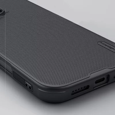 Mbështjellës Nillkin Super Frosted Shield Pro Magnetic Case për iPhone 16 Pro Max, i zi