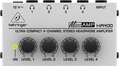 Amplifikator kufjesh Behringer HA400, i zi, Gri