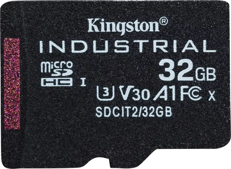 Kartelë memorje Kingston Industrial microSDHC 32GB Class 10 A1 me adapter SD